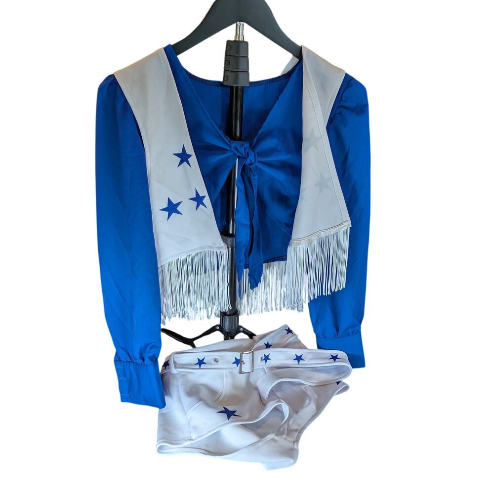 Dallas Cowboys Cheerleader Costume Women's Small Fringe Western Outfit